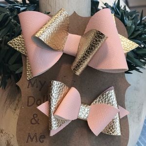 My Doll & Me matching hair bows